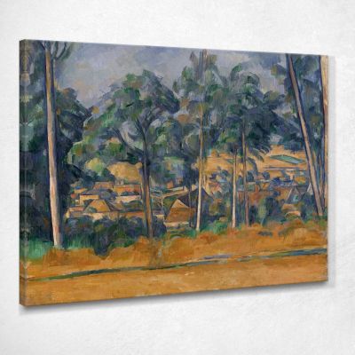 Village Among The Trees Paul Cézanne pcz136 canvas print 