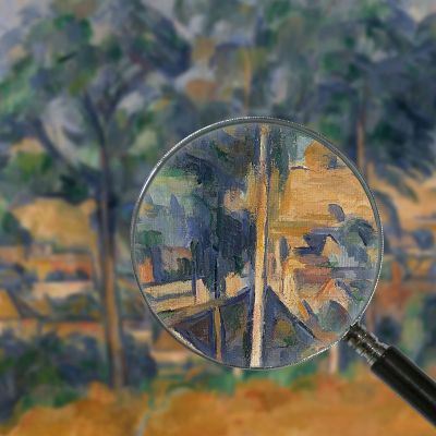 Village Among The Trees Paul Cézanne pcz136 canvas print