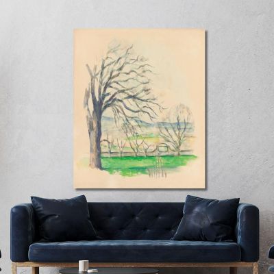 Stripped Tree At Jas De Bouffan Paul Cézanne pcz141 canvas print 