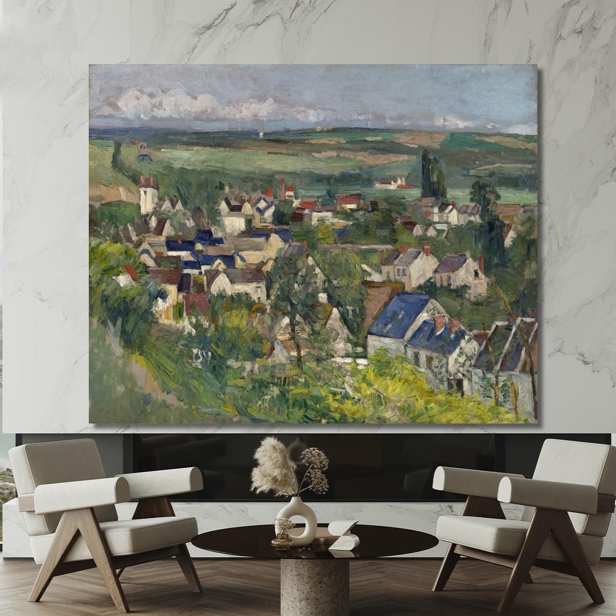 Auvers Panoramic View Paul Cézanne pcz142 canvas print 