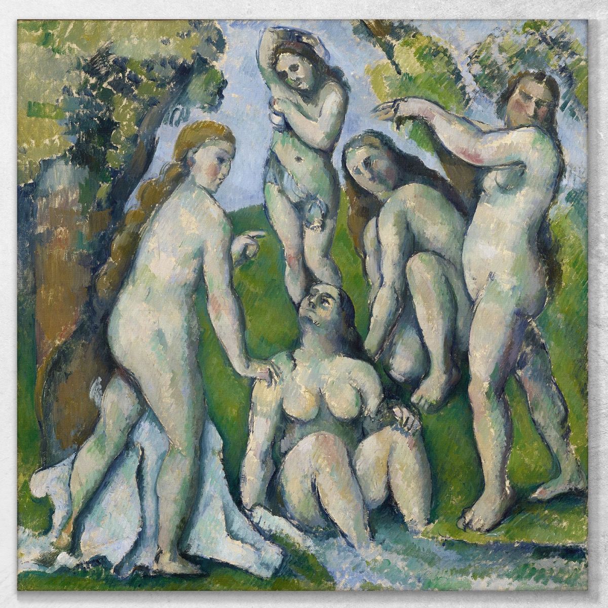 Five Bathers Paul Cézanne pcz154 canvas print 