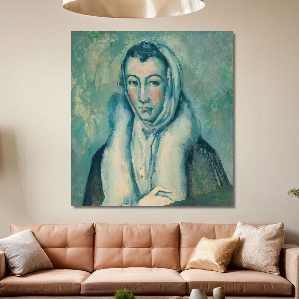 The Woman With An Ermine After El Greco Paul Cézanne pcz162 canvas print 