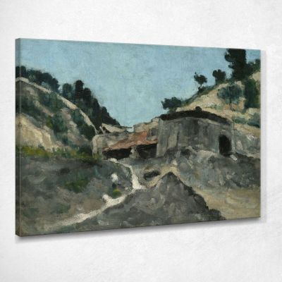 Landscape With Water Mill Paul Cézanne pcz167 canvas print 