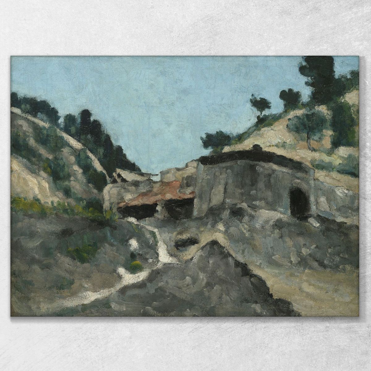 Landscape With Water Mill Paul Cézanne pcz167 canvas print 