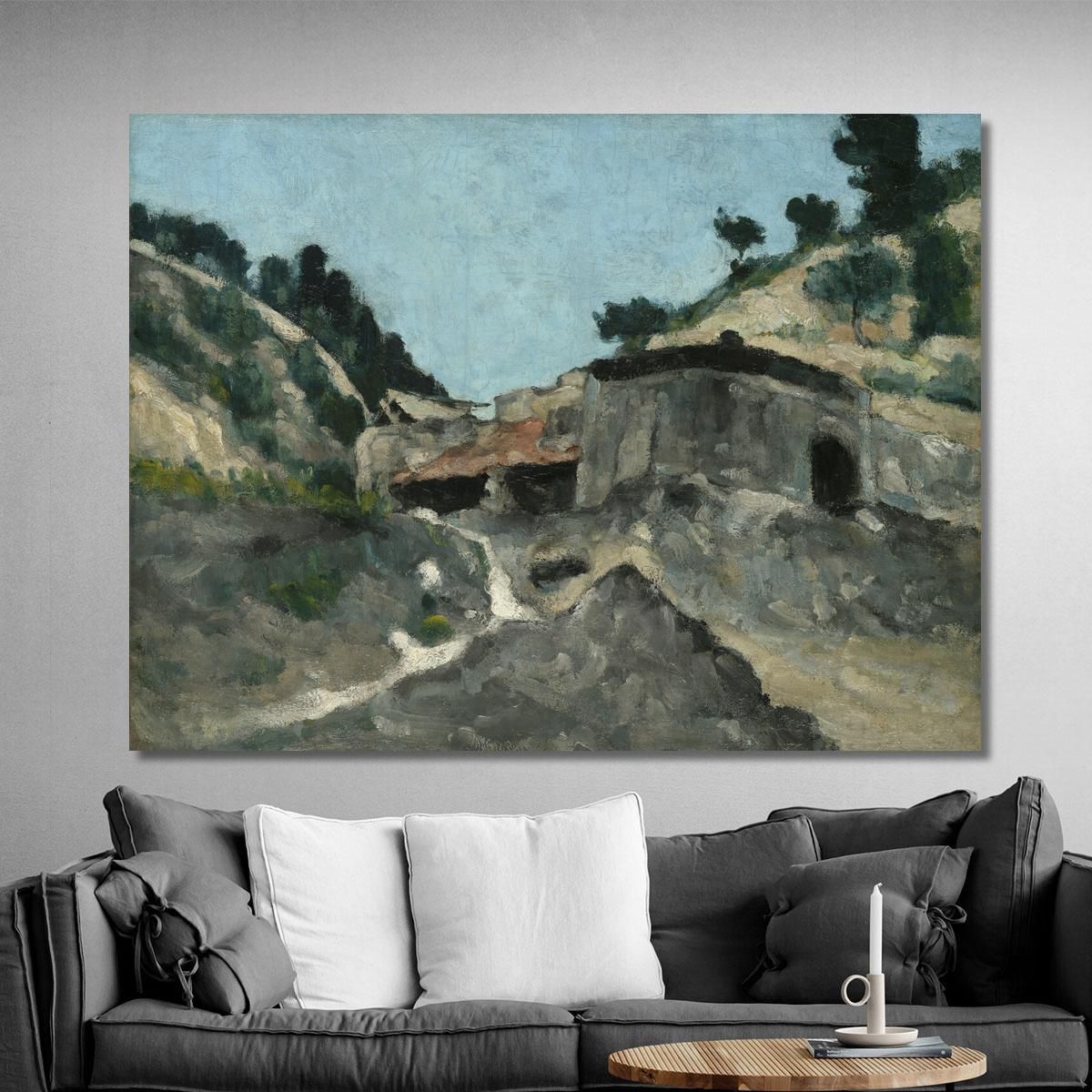 Landscape With Water Mill Paul Cézanne pcz167 canvas print 