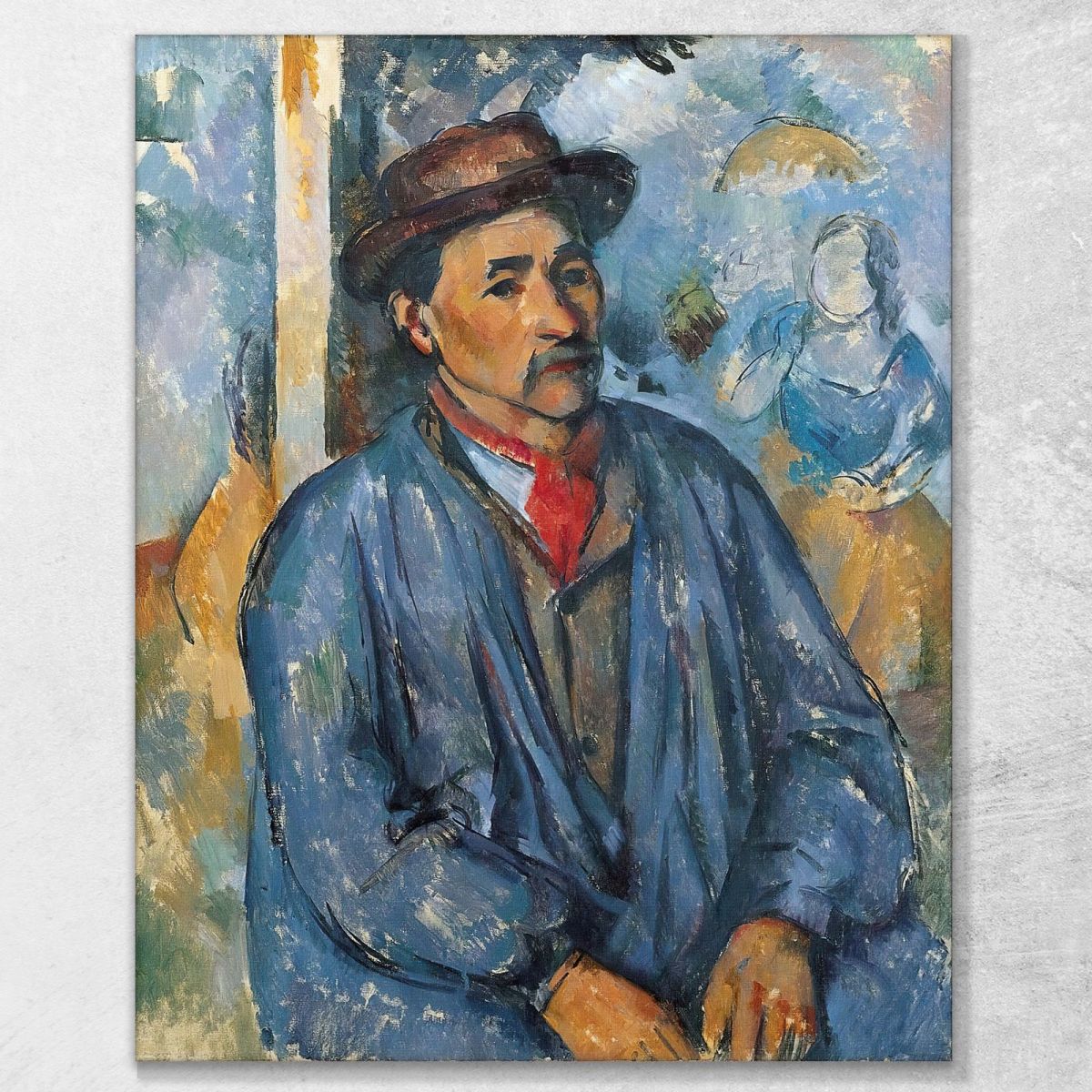 Man In A Blue Smock Paul Cézanne pcz180 canvas print 