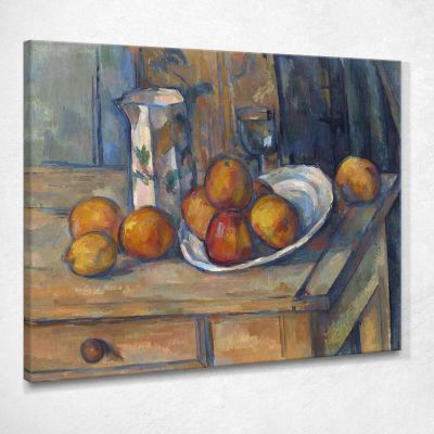 Still Life With Milk Jug And Fruit Paul Cézanne pcz213 canvas print 