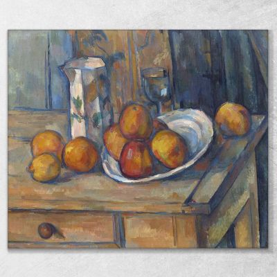 Still Life With Milk Jug And Fruit Paul Cézanne pcz213 canvas print 