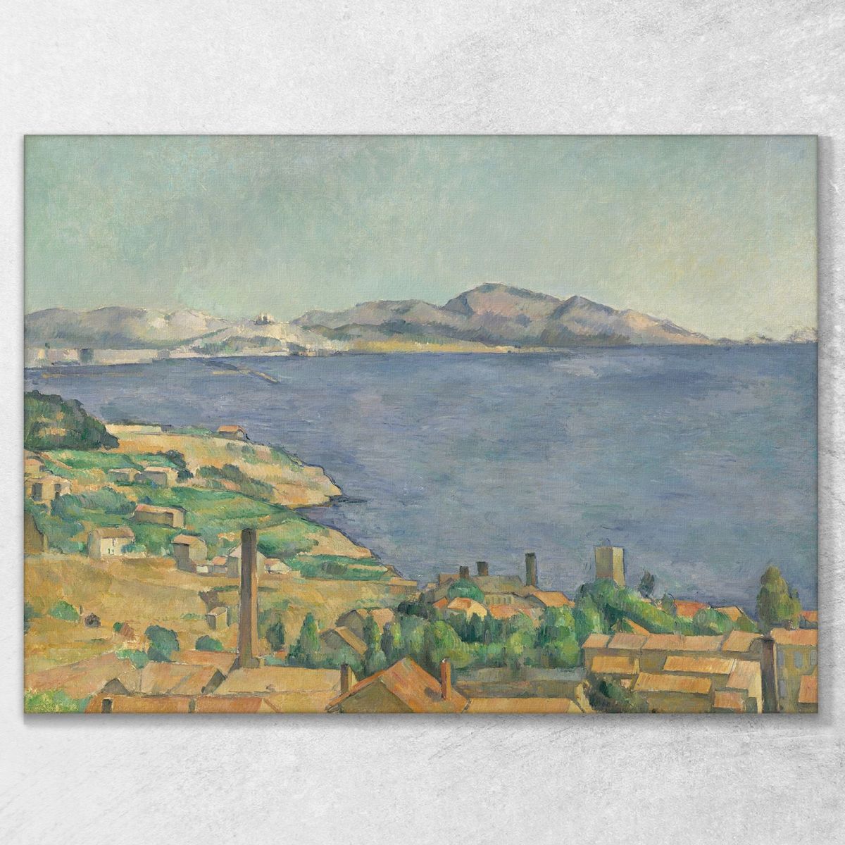 The Gulf Of Marseilles Seen From L'Estaque Paul Cézanne pcz227 canvas print 