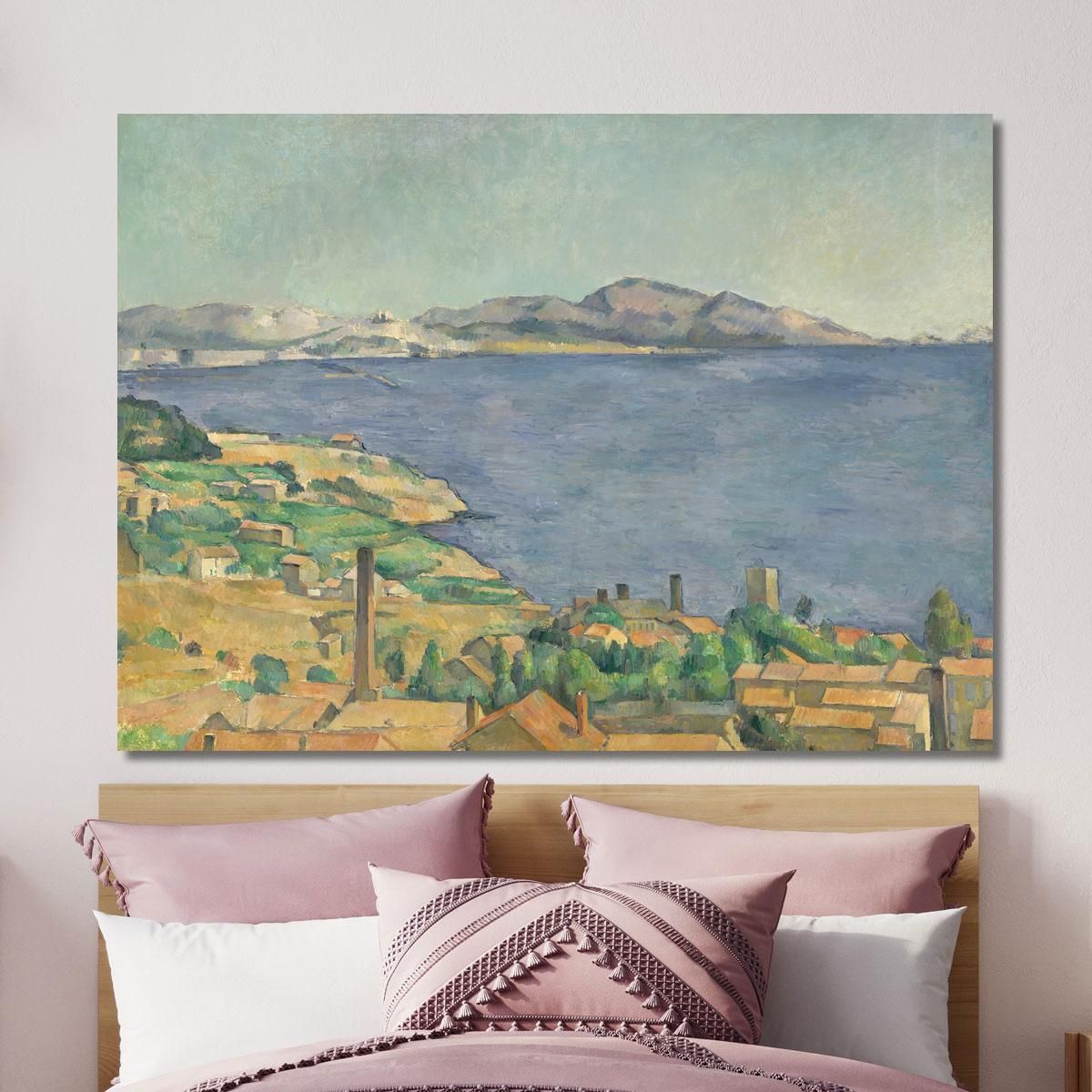 The Gulf Of Marseilles Seen From L'Estaque Paul Cézanne pcz227 canvas print 