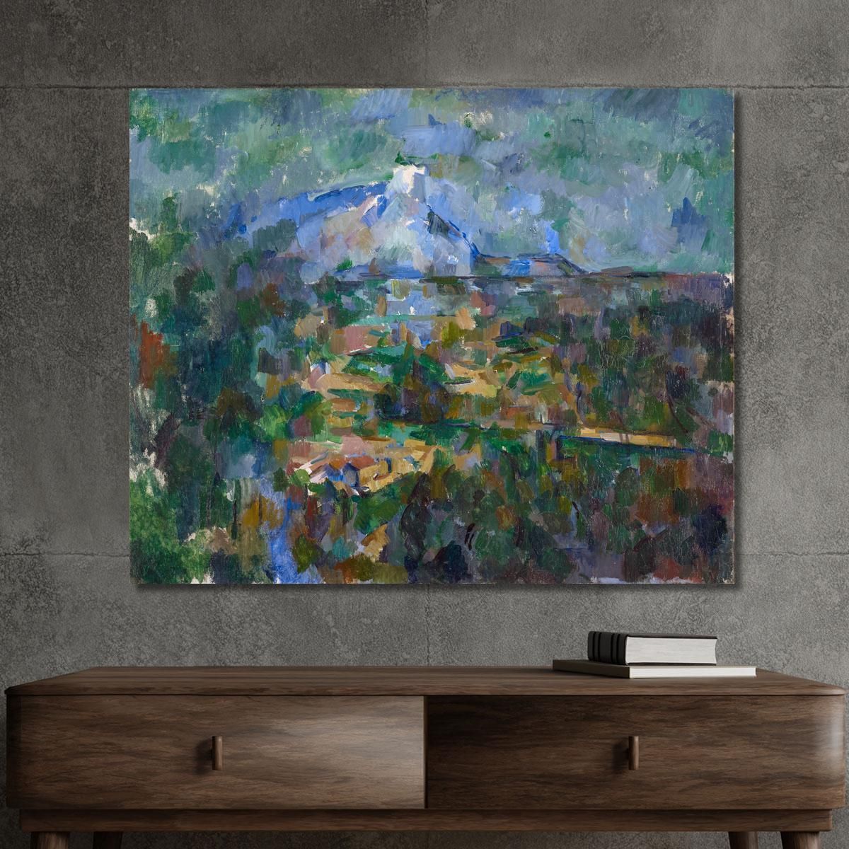 Mont Sainte-Victoire Seen From Les Lauves Paul Cézanne pcz229 canvas print 