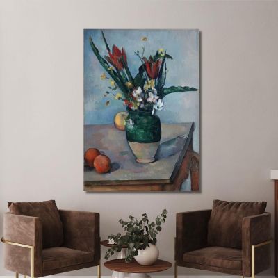 The Vase Of Tulips Paul Cézanne pcz235 canvas print 