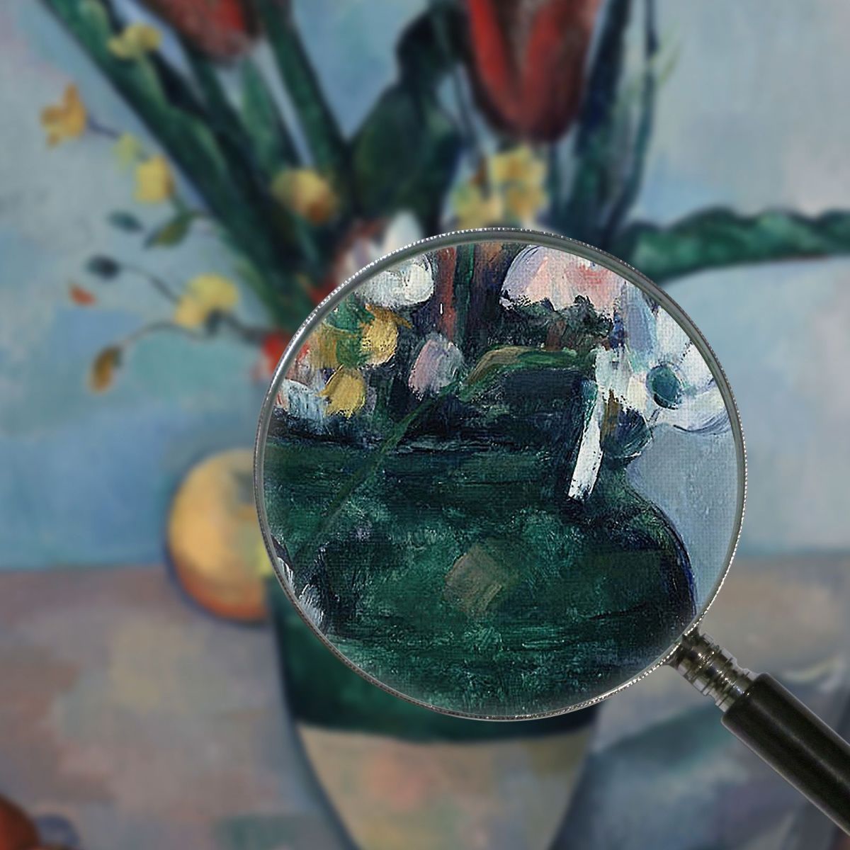 The Vase Of Tulips Paul Cézanne pcz235 canvas print