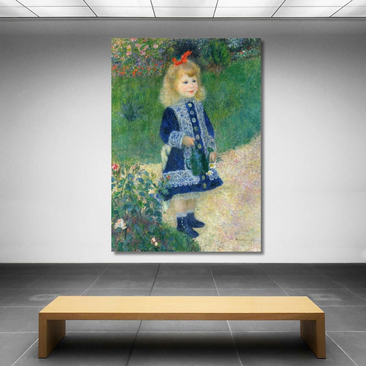 A Girl With A Watering Can Pierre-Auguste Renoir par1 canvas print 