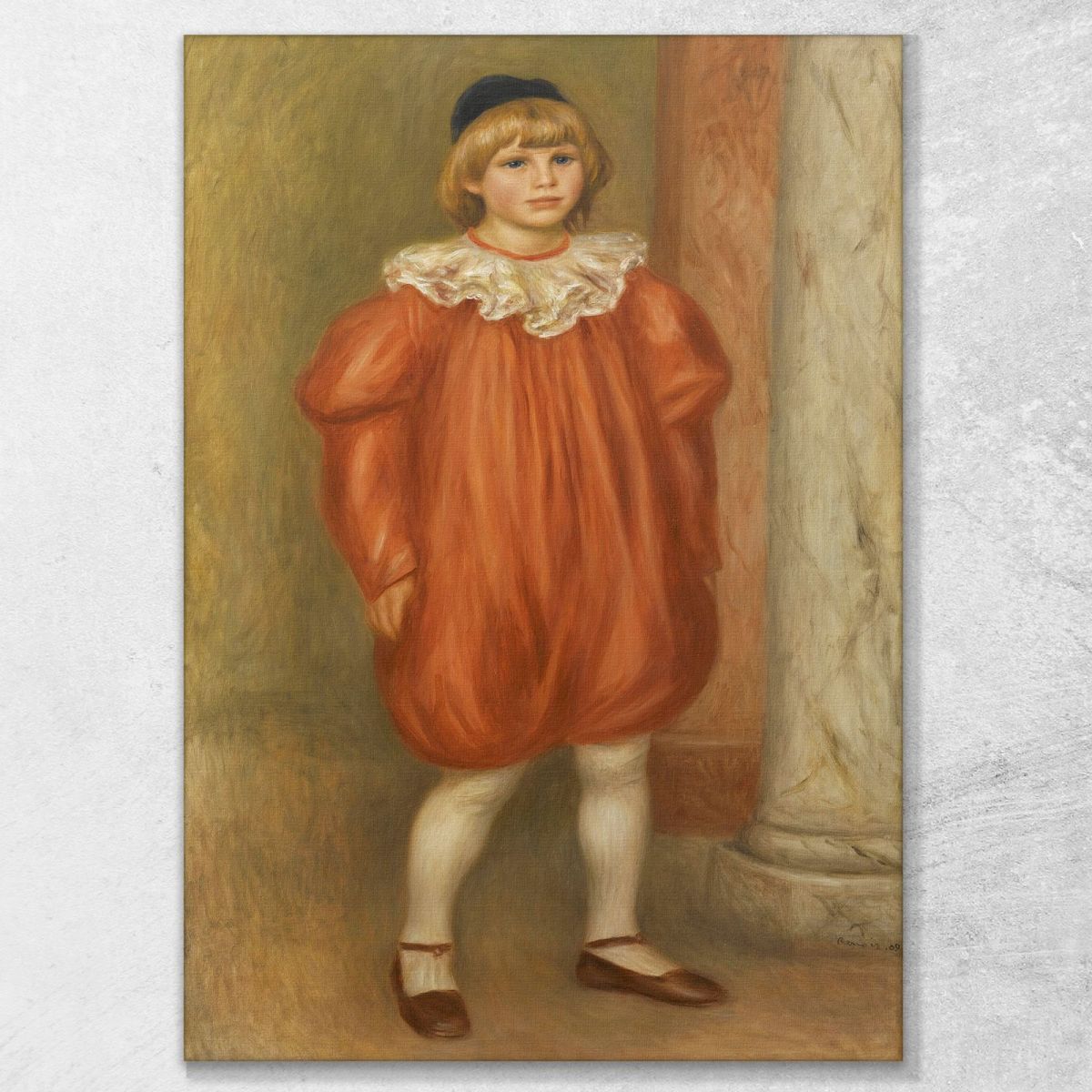 Claude Renoir In Clown Costume Pierre-Auguste Renoir par5 canvas print 