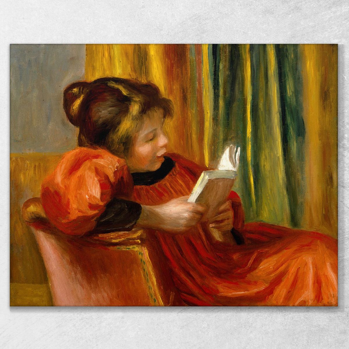 Girl Reading Pierre-Auguste Renoir par10 canvas print 