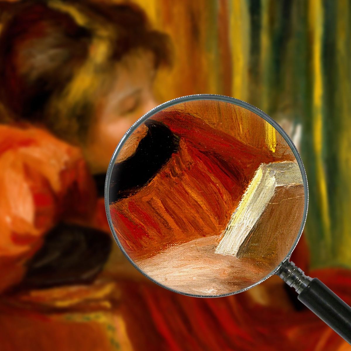 Girl Reading Pierre-Auguste Renoir par10 canvas print