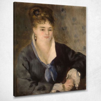 Woman In Black Pierre-Auguste Renoir par14 canvas print 