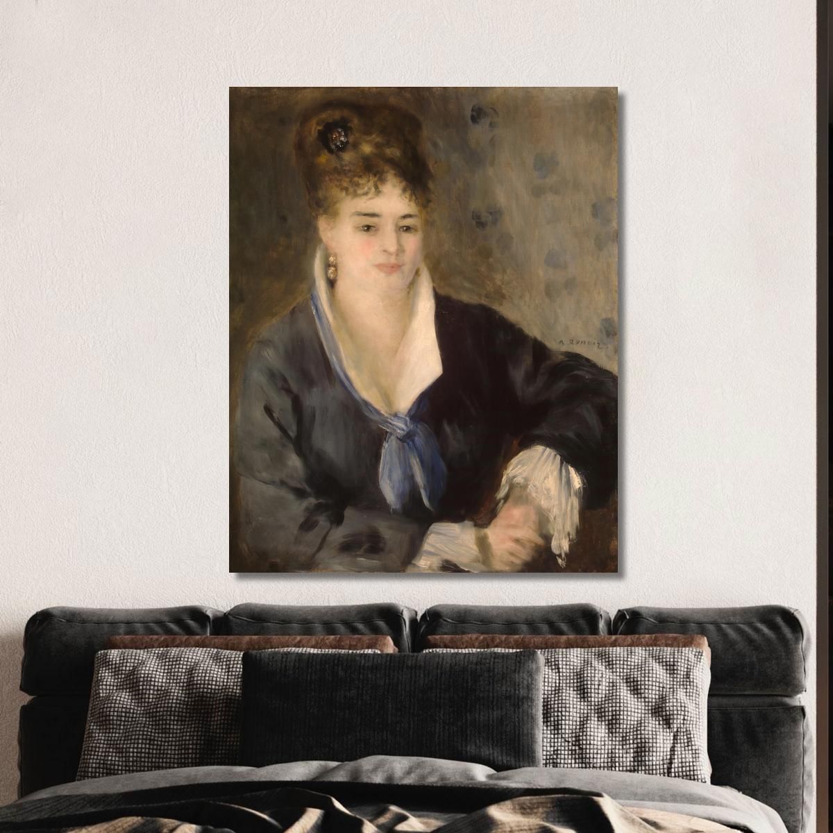 Woman In Black Pierre-Auguste Renoir par14 canvas print 