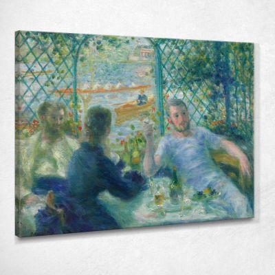 Lunch At The Restaurant Fournaise Pierre-Auguste Renoir par16 canvas print 