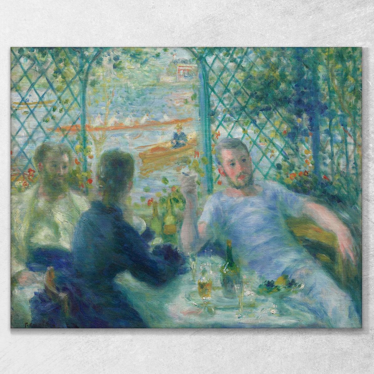 Lunch At The Restaurant Fournaise Pierre-Auguste Renoir par16 canvas print 