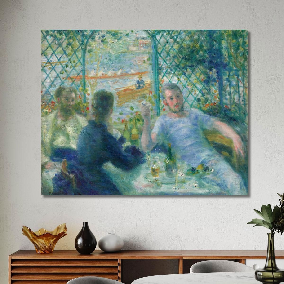 Lunch At The Restaurant Fournaise Pierre-Auguste Renoir par16 canvas print 