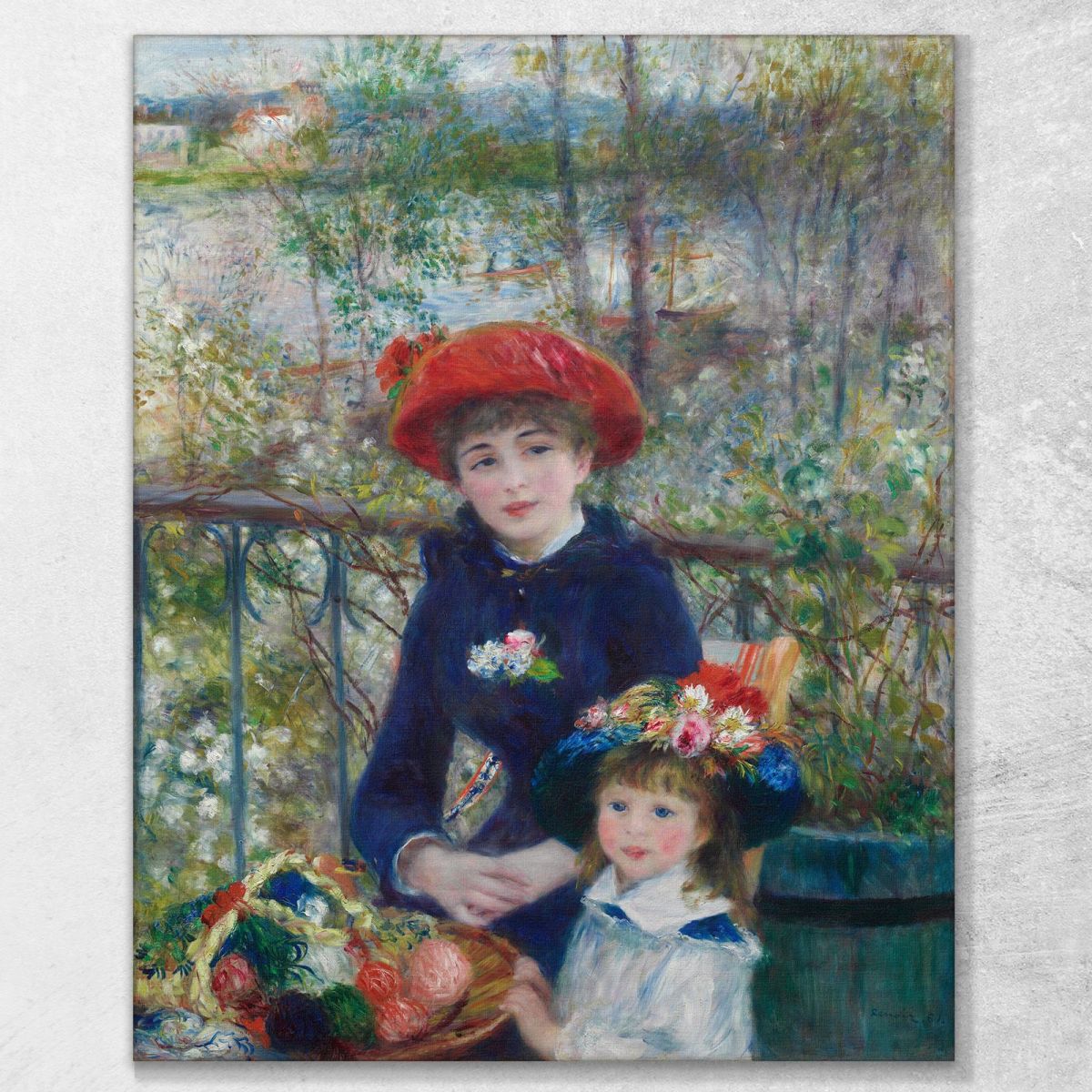 On The Terrasse Pierre-Auguste Renoir par19 canvas print 