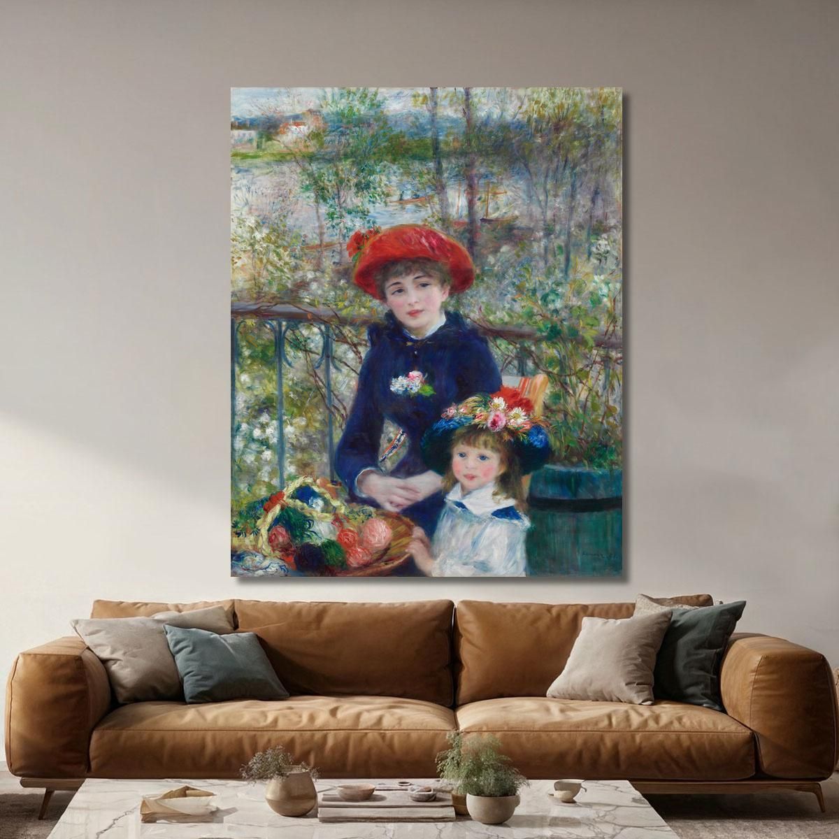 On The Terrasse Pierre-Auguste Renoir par19 canvas print 