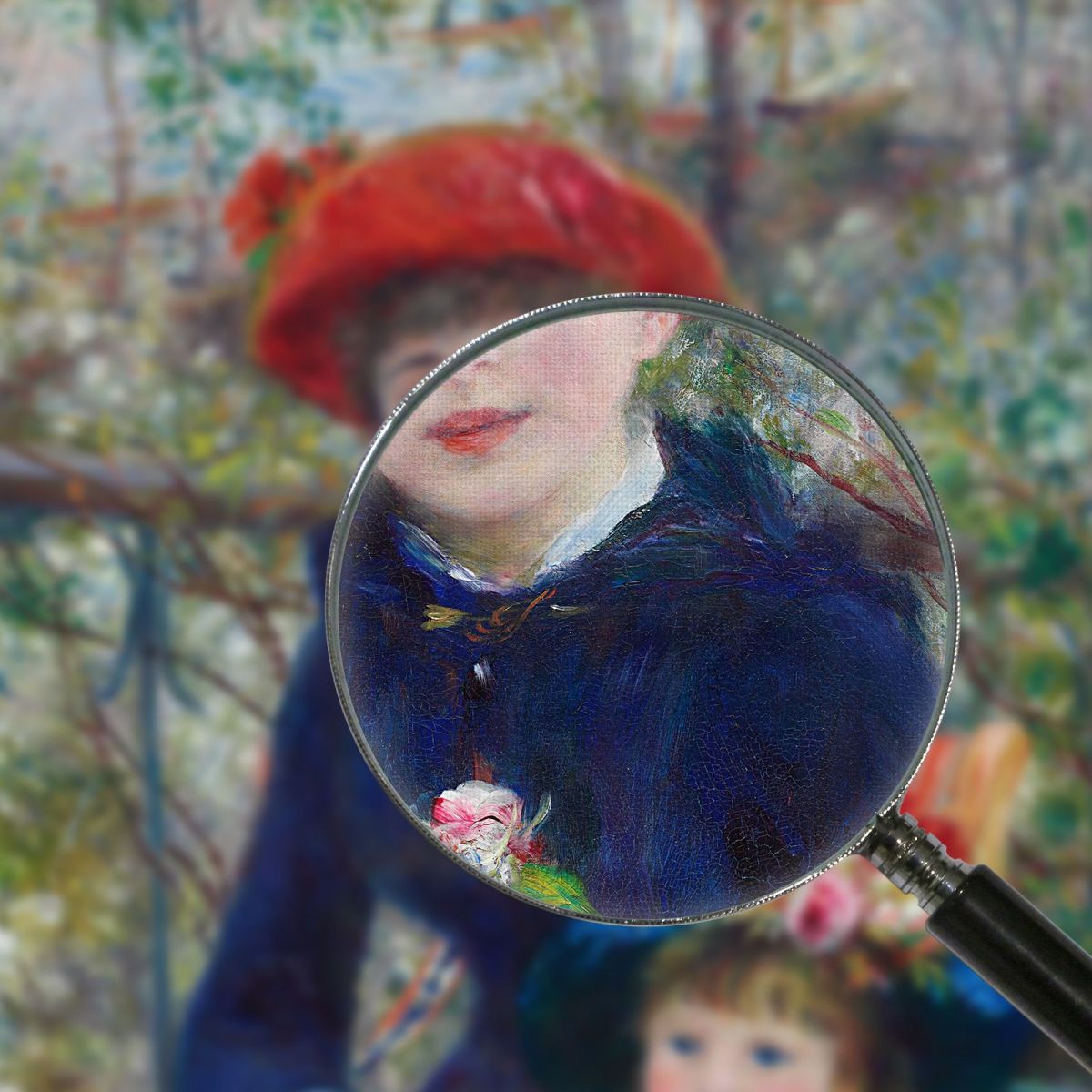On The Terrasse Pierre-Auguste Renoir par19 canvas print