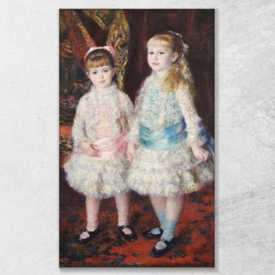 Pink And Blue – The Cahen D´Anvers Girls Pierre-Auguste Renoir par20 canvas print 