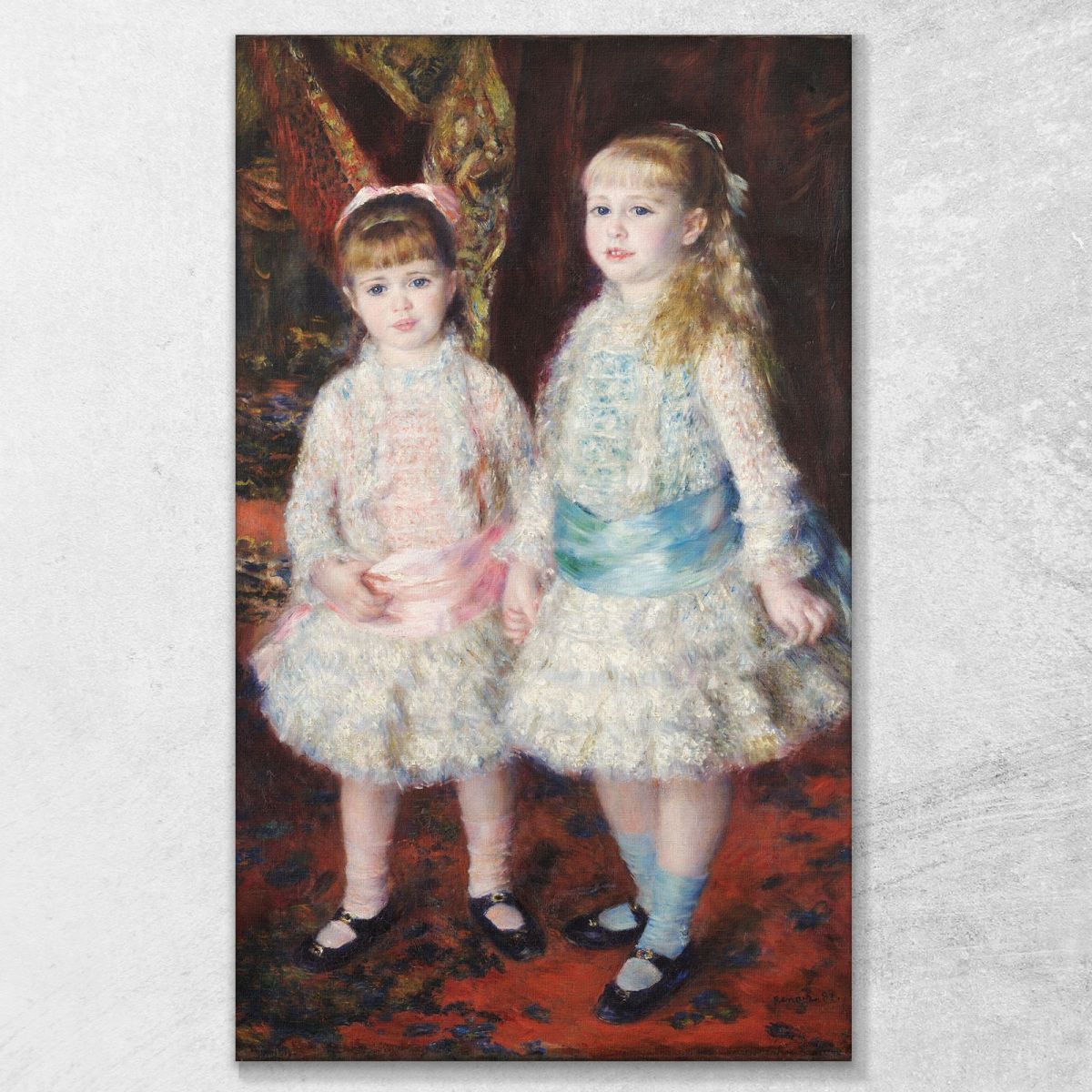 Pink And Blue – The Cahen D´Anvers Girls Pierre-Auguste Renoir par20 canvas print 