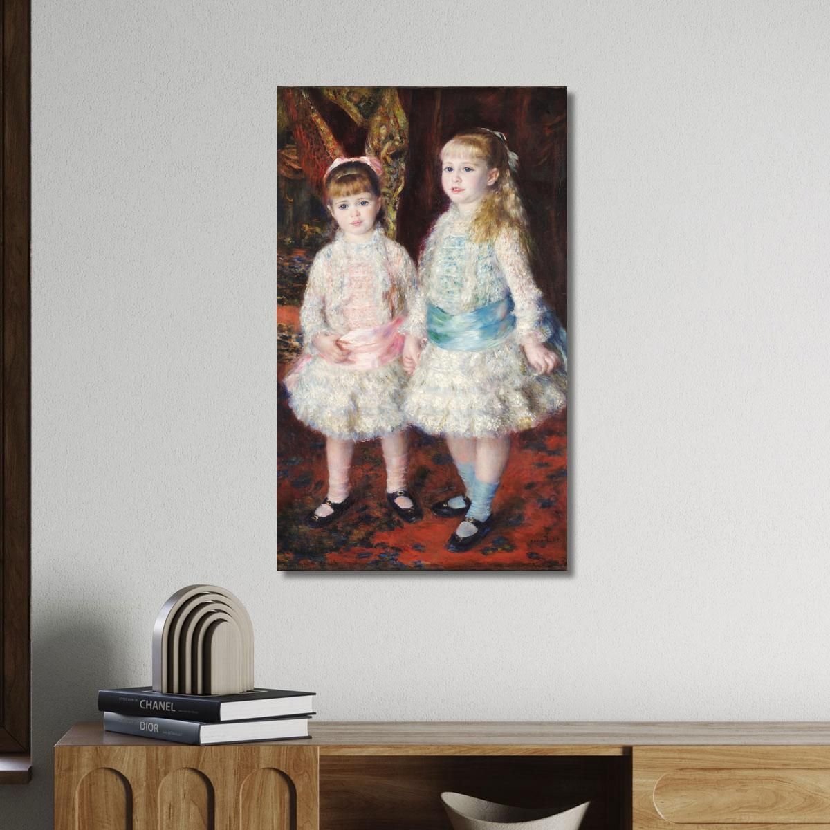 Pink And Blue – The Cahen D´Anvers Girls Pierre-Auguste Renoir par20 canvas print 