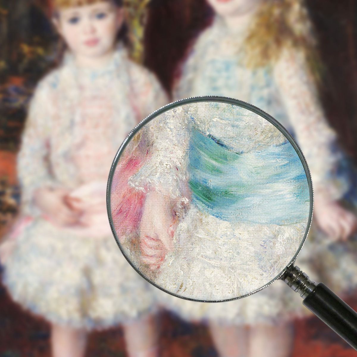 Pink And Blue – The Cahen D´Anvers Girls Pierre-Auguste Renoir par20 canvas print