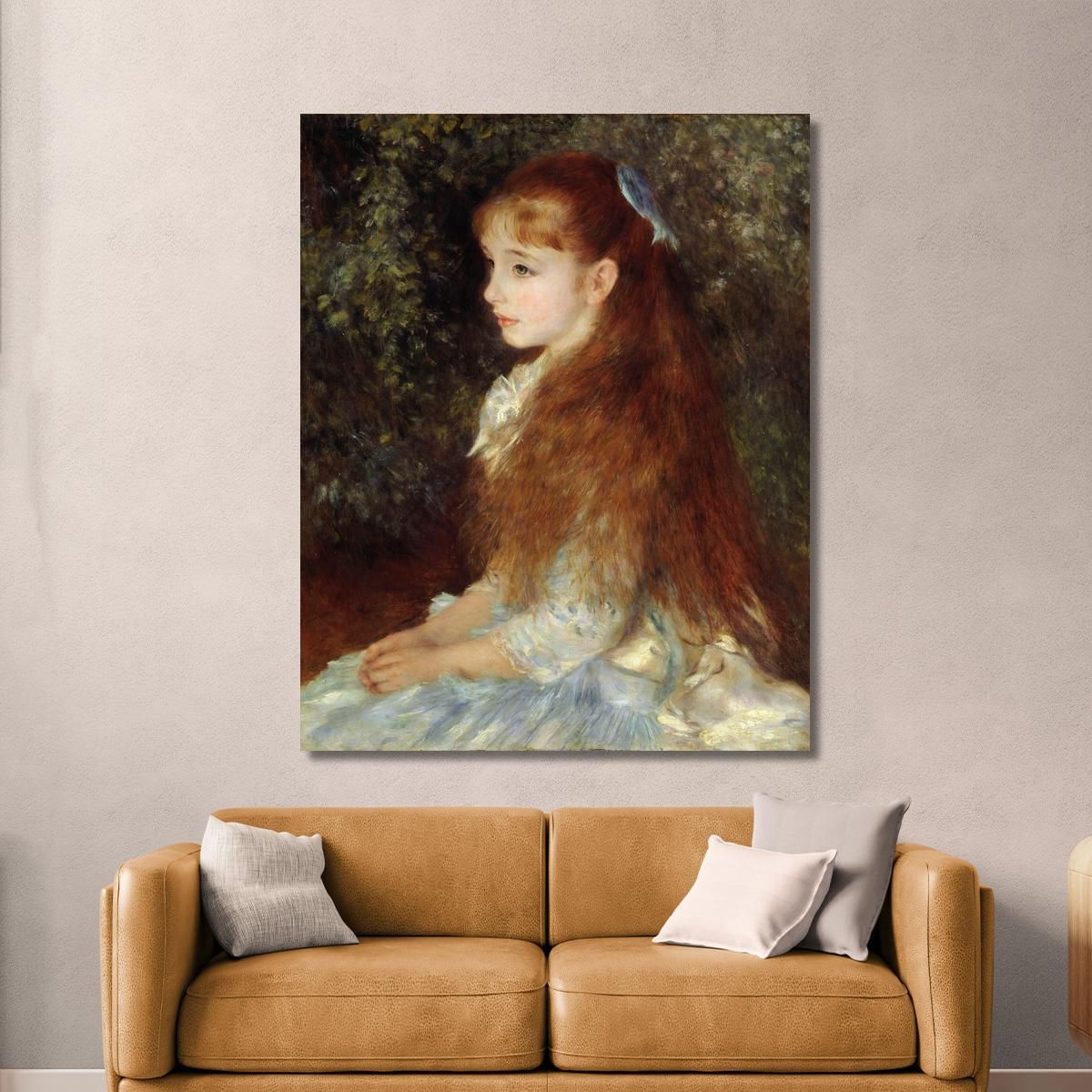 Portrait Of Mademoiselle Irène Cahen D'Anvers Pierre-Auguste Renoir par21 canvas print 