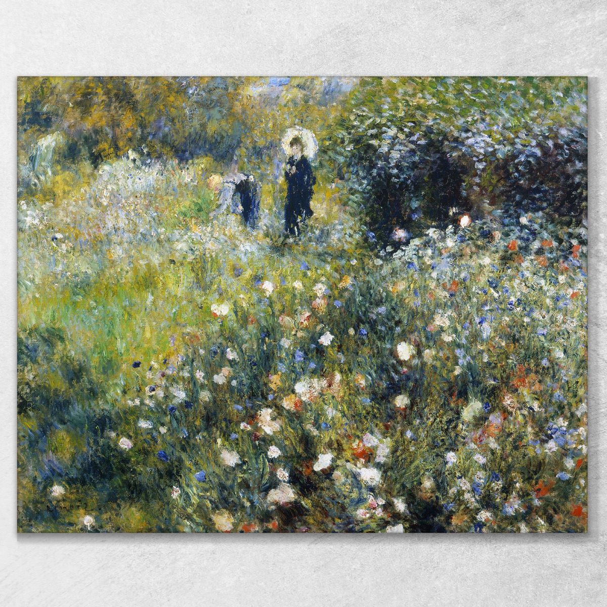 Woman With A Parasol In A Garden Pierre-Auguste Renoir par30 canvas print 