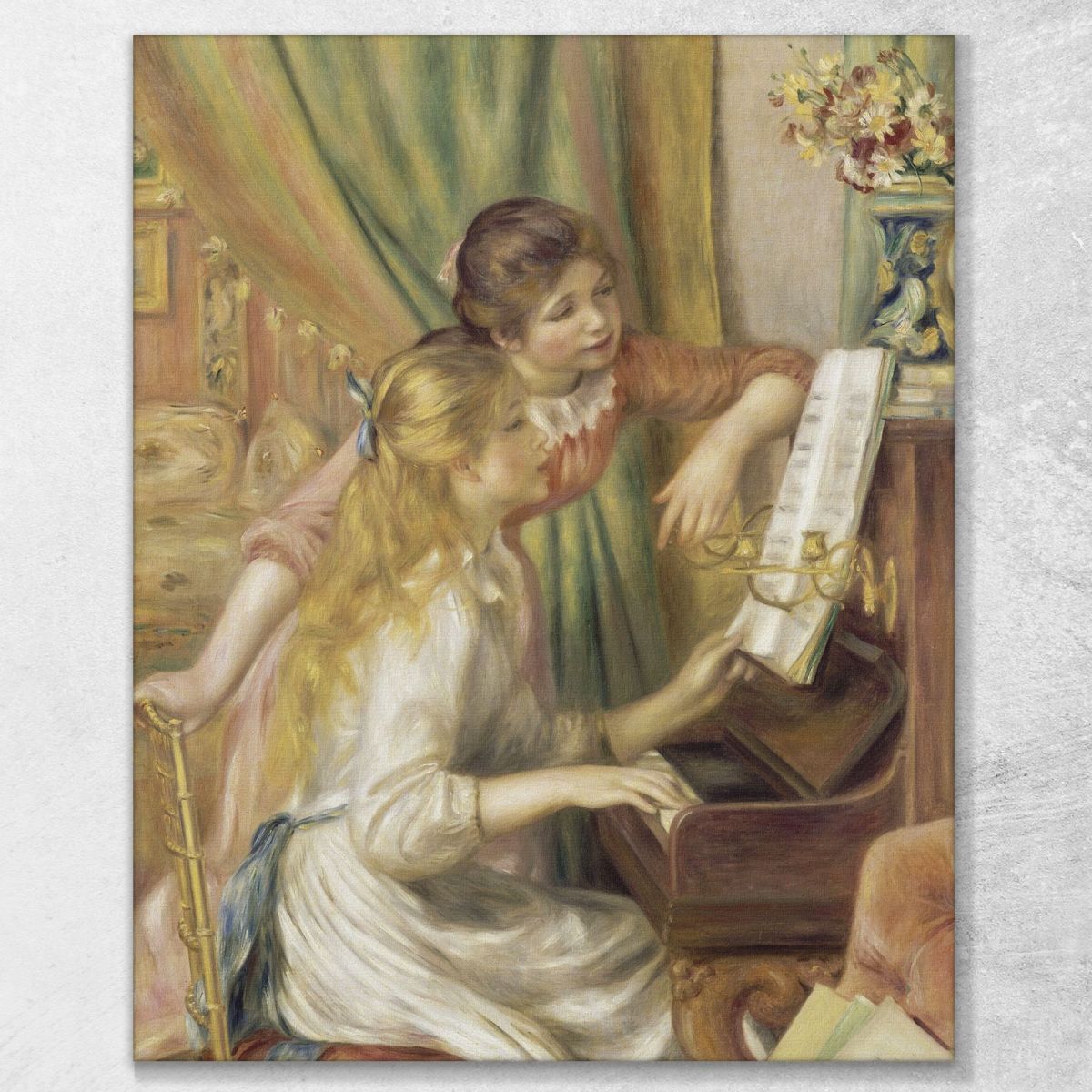 Young Girls At The Piano Pierre-Auguste Renoir par31 canvas print 