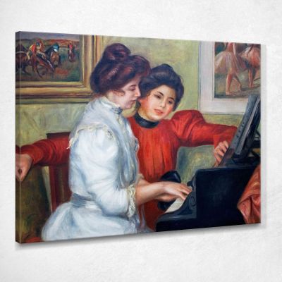 Yvonne And Christine Lerolle At The Piano Pierre-Auguste Renoir par32 canvas print 