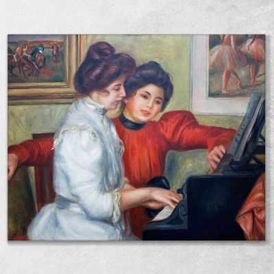 Yvonne And Christine Lerolle At The Piano Pierre-Auguste Renoir par32 canvas print 