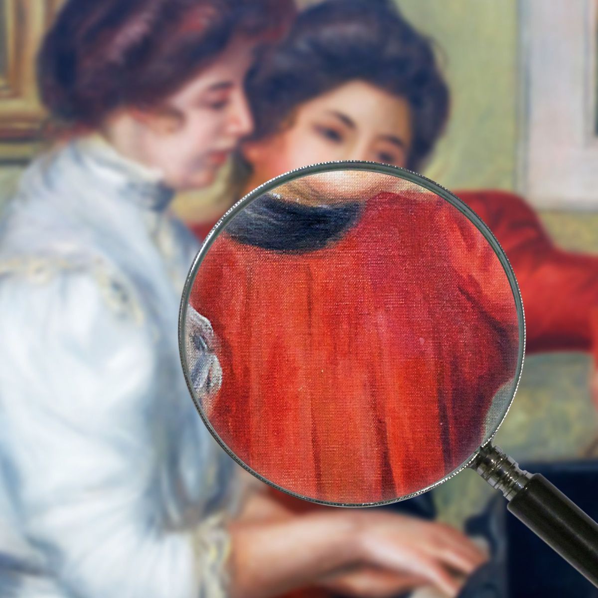 Yvonne And Christine Lerolle At The Piano Pierre-Auguste Renoir par32 canvas print