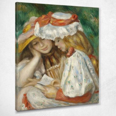 Two Girls Reading Pierre-Auguste Renoir par35 canvas print 