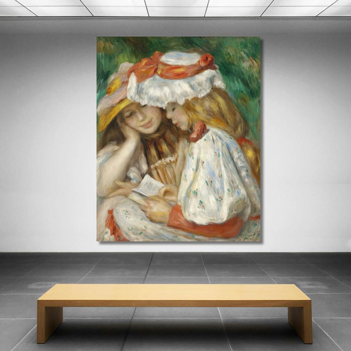Two Girls Reading Pierre-Auguste Renoir par35 canvas print 