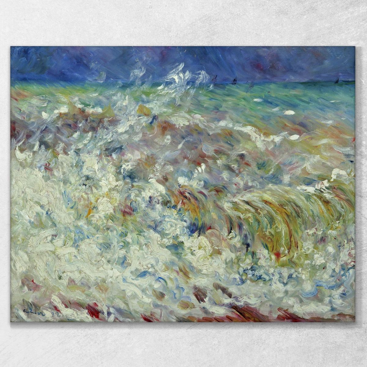 The Wave 1882 Pierre-Auguste Renoir par37 canvas print 
