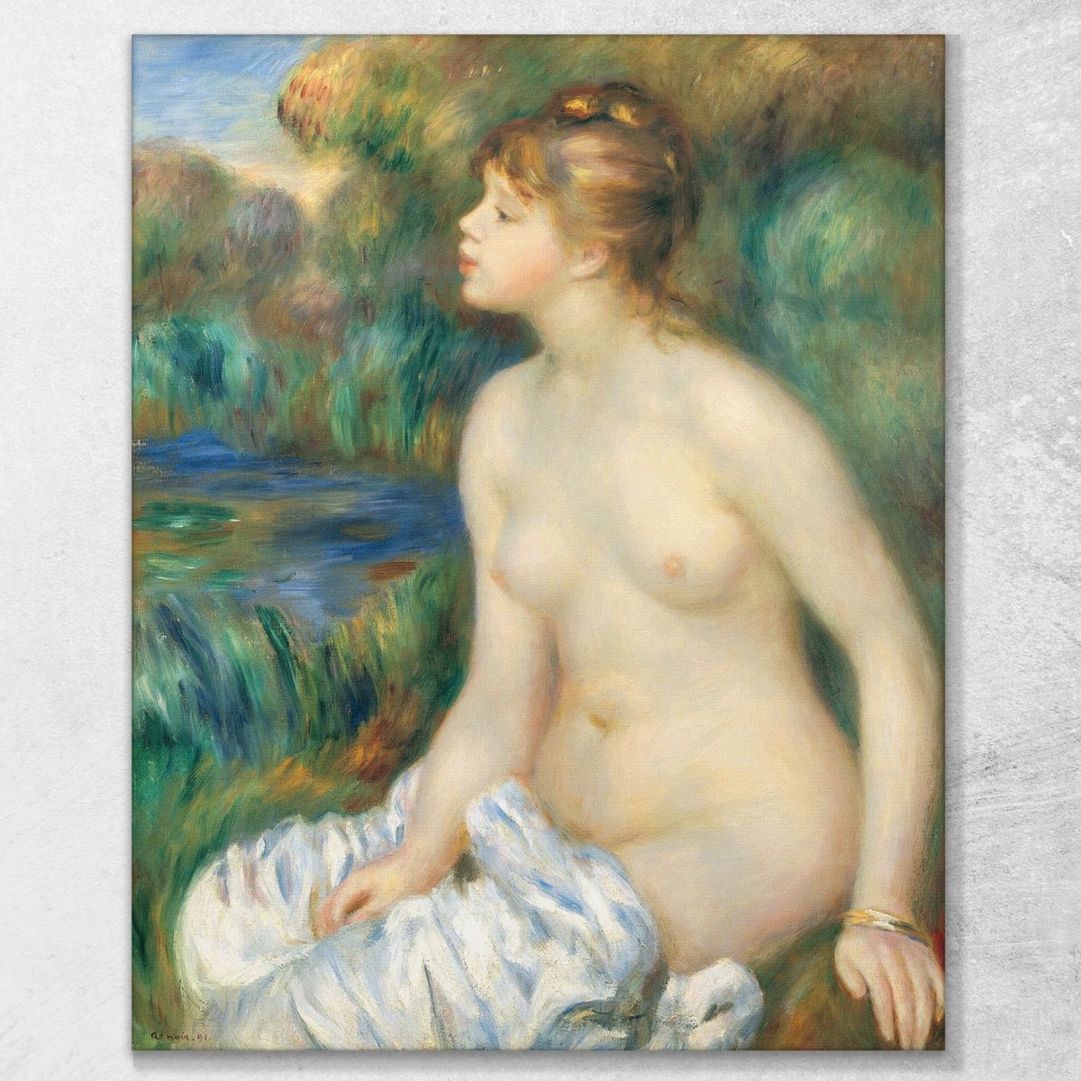 Bather 1891 Pierre-Auguste Renoir par38 canvas print 