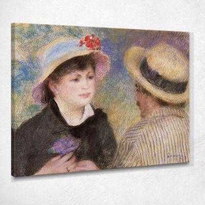 Boating Couple Said To Be Aline Charigot And Renoir Pierre-Auguste Renoir par43 canvas print 