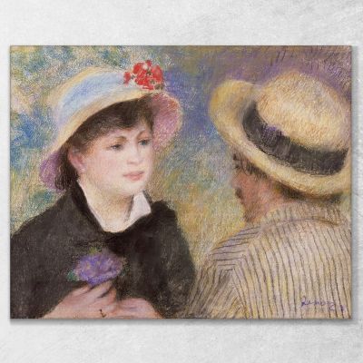 Boating Couple Said To Be Aline Charigot And Renoir Pierre-Auguste Renoir par43 canvas print 