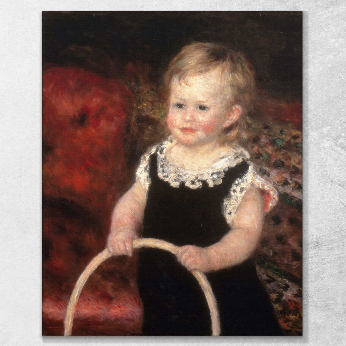 Child With Hoop 1875 Pierre-Auguste Renoir par45 canvas print 
