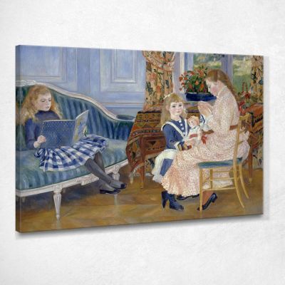 Children'S Afternoon At Wargemont 1884 Pierre-Auguste Renoir par47 canvas print 