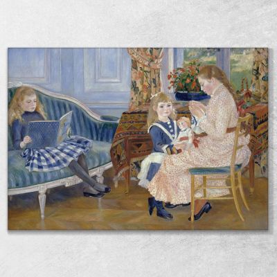 Children'S Afternoon At Wargemont 1884 Pierre-Auguste Renoir par47 canvas print 