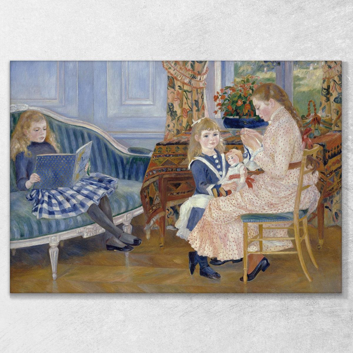 Children'S Afternoon At Wargemont 1884 Pierre-Auguste Renoir par47 canvas print 