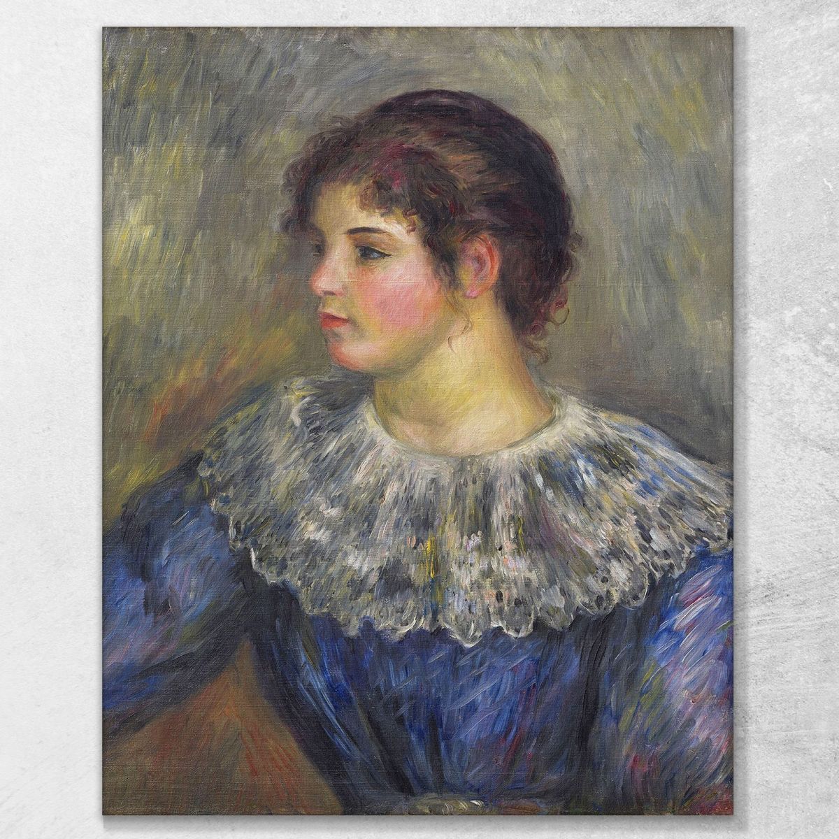 Bust Portrait Of A Young Woman Pierre-Auguste Renoir par49 canvas print 